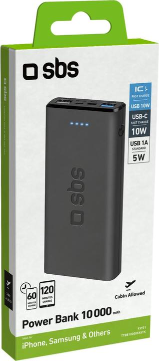 Actual product image SBS Power Bank (10000 mAh, 5 W, 37 Wh)