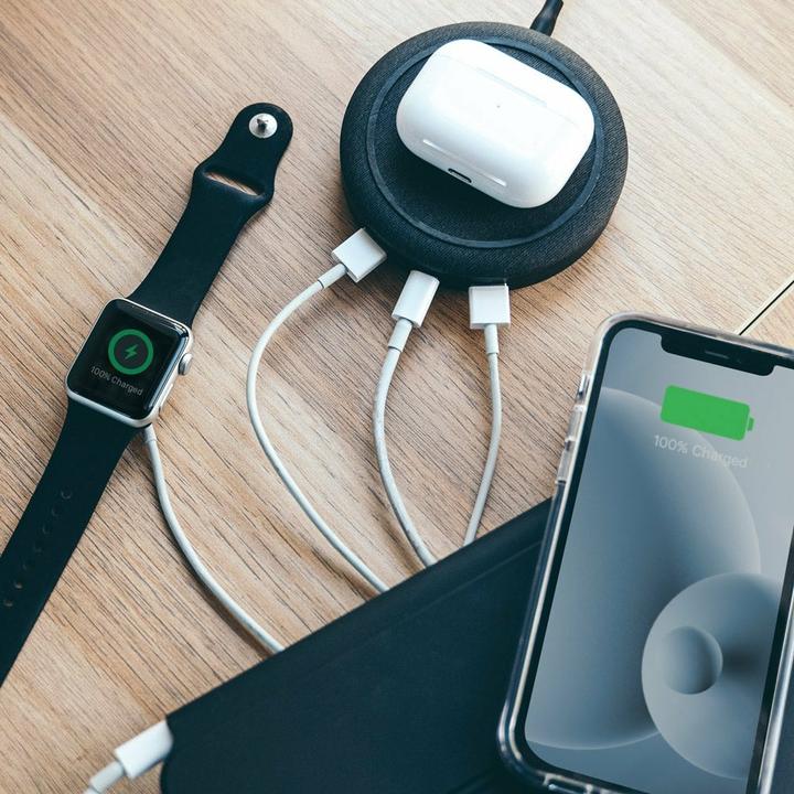 Immagine prodotto mophie Hub di ricarica wireless universale - ładowarka do czterech urządzeń, ładowanie bezprzewodowe 10 (15 W)