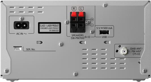 Productafbeelding Panasonic MICROSYSTEEM DAB+ SCPM702EGS (Bluetooth, CD Speler, 2x 40 W)