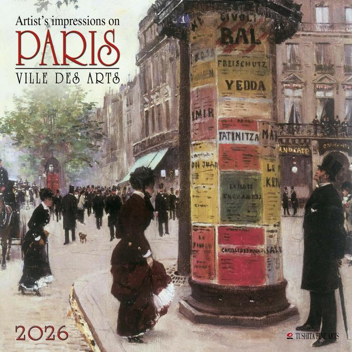 Produktbild Paris - Ville des Arts 2026 (30 x 30 cm, Italienisch, Französisch, Spanisch, Tschechisch, Englisch, Niederländisch, Polnisch, Deutsch)