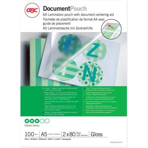 Actual product image GBC Premium quality laminating films (A5, 100 Piece, 80 µm)