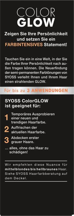 Actual product image Syoss Color Glow (Copper)