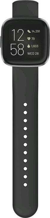 Produktbild Hama 00086230 Smartwatch-Zubehör Band Schwarz Silikon (Silikon, Rostfreier Stahl)