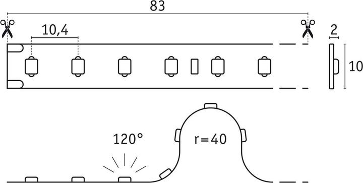 Image du produit Paulmann Bandeau lumineux à LED PAUL (Blanc neutre, 1000 cm, Intérieur)