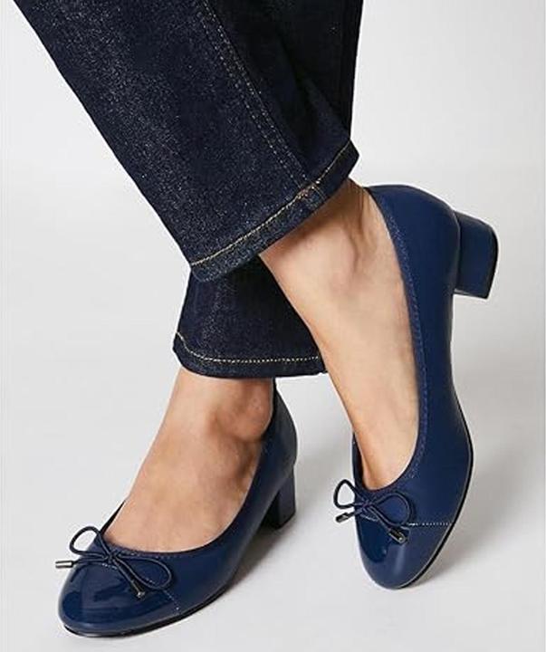 Actual product image Good For The Sole Womens/Ladies Talia Block Heel Ballerina Flats (39)