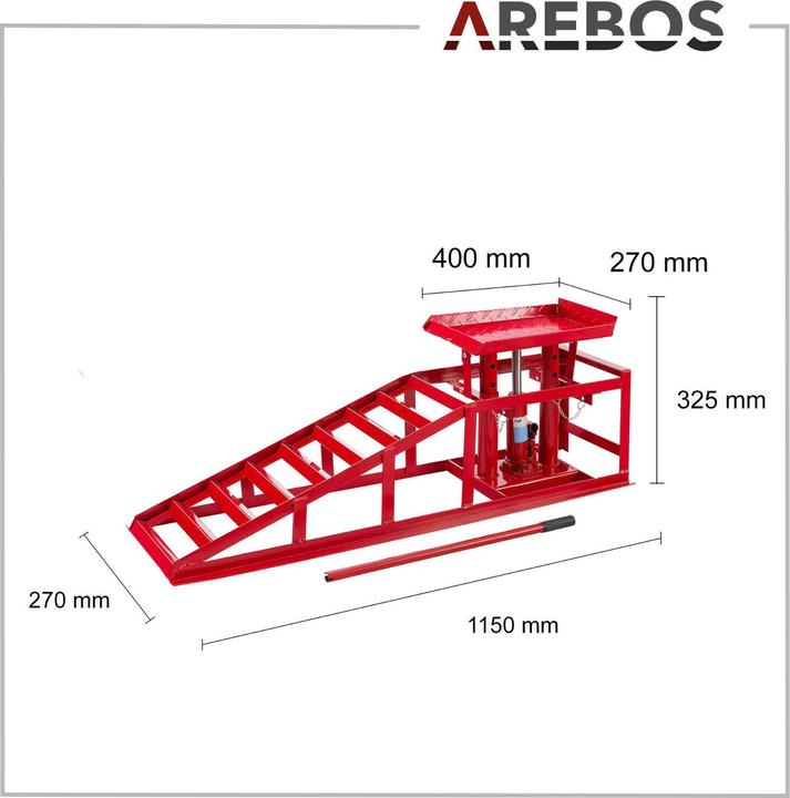 Image du produit Arebos Rampe pour voitures