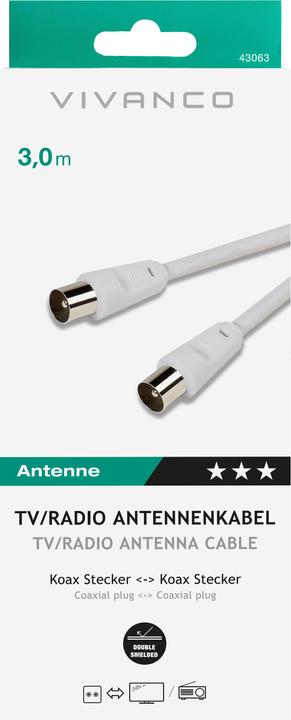 Produktbild Vivanco Koaxstecker (10 dB, Antennenkabel)