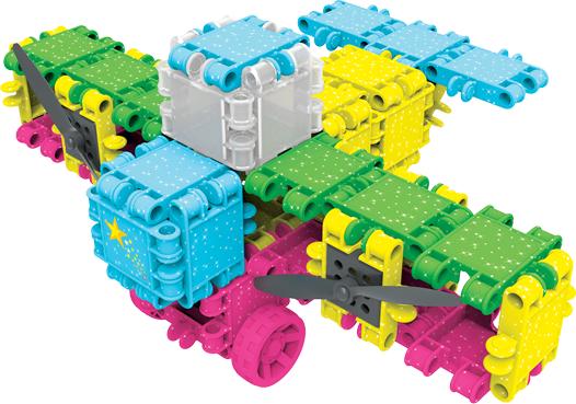 Actual product image Clics Building Blocks - Glitter Building Set 8in1