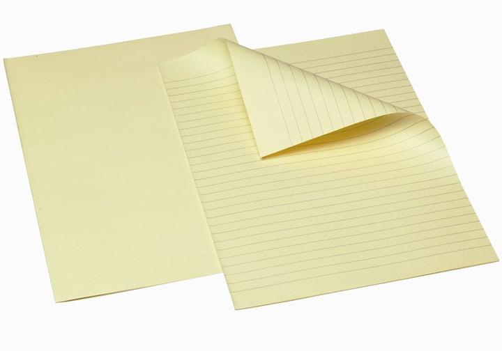 Image du produit Bantex Konceptpapir gul 80g ulinieret db ark A4 250ark/pak - (250 ark pr. pakke) (80 g/m², A4)