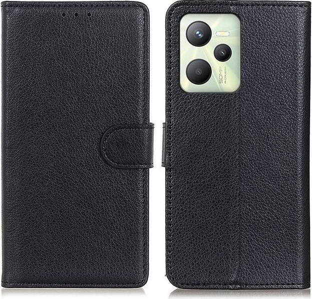Produktbild MU Classic Litchi Leder Bookcover Series (Realme C35)