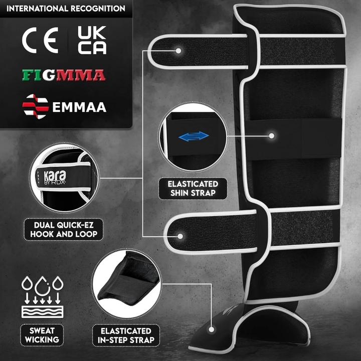 Actual product image Rdx Shin Instep F6 Matte White-XL (XL)