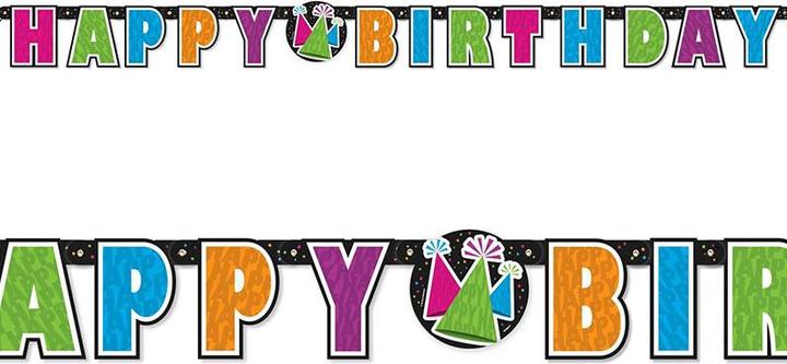 Immagine prodotto Unique Party Bannière Néon Joyeux Anniversaire