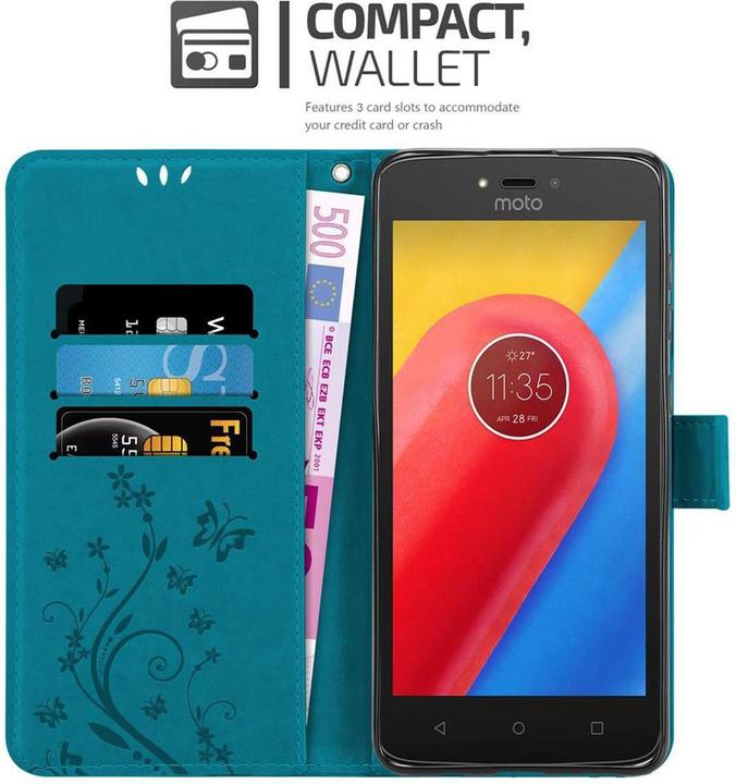 Image du produit Cadorabo Couverture du livre de fleurs (Motorola Moto C)