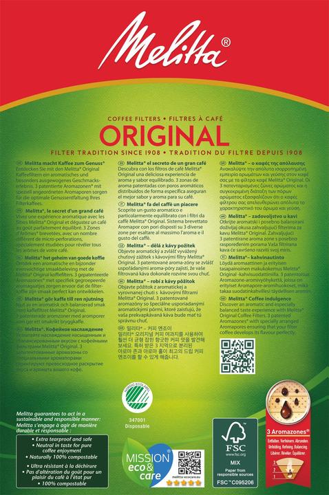 Actual product image Melitta Original 1x4
