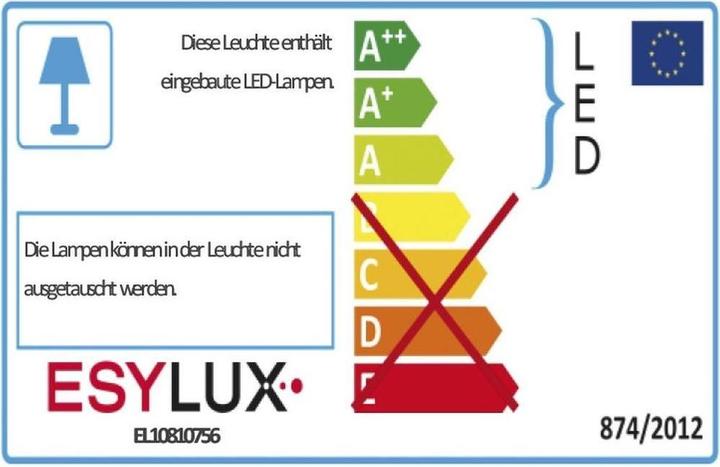 Label énergétique Esylux Projecteur à LED (1804 lm, IP65)