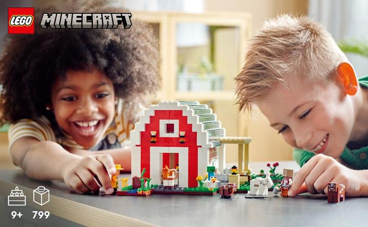 Actual product image LEGO The red barn (21187, LEGO Minecraft)