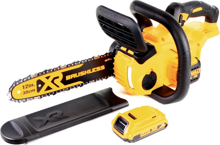 Immagine prodotto DeWalt DCM 565 N Motosega a batteria 18V + 1x Batteria 2,0 Ah - senza caricabatterie (Sega a catena a batteria)