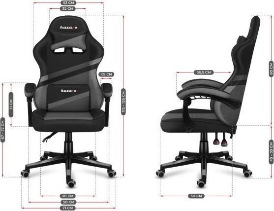 Actual product image Huzaro Fotel gamingowy Force 4.4 White Mesh