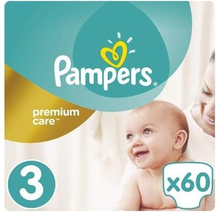 Actual product image Pampers Premium Care (Size 3, Half month box, 60 Piece)