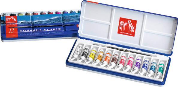Produktbild Caran d'Ache Gouache Studio Tuben 10ml Metallschachtel (Mehrfarbig, 120 ml)