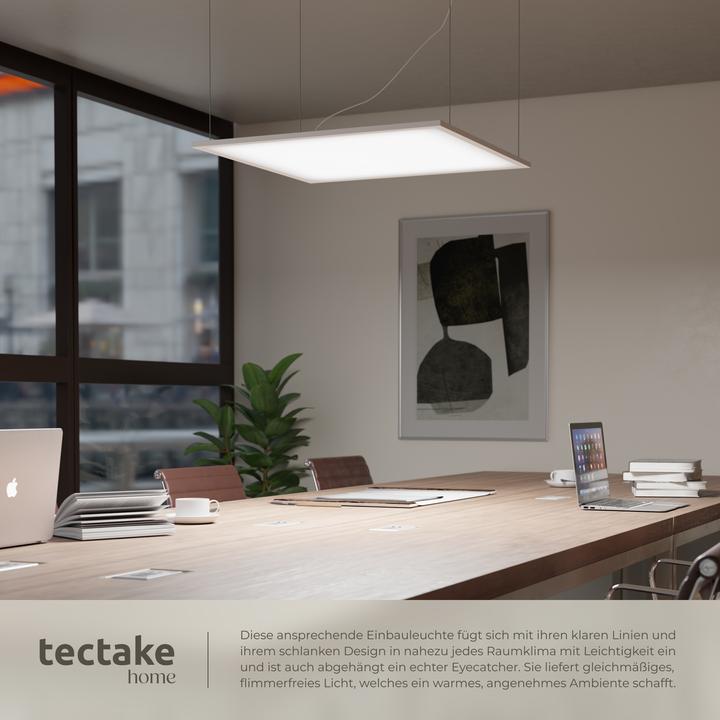 Actual product image tectake LED panel Lucerna, ultra-flat, warm white, energy-saving