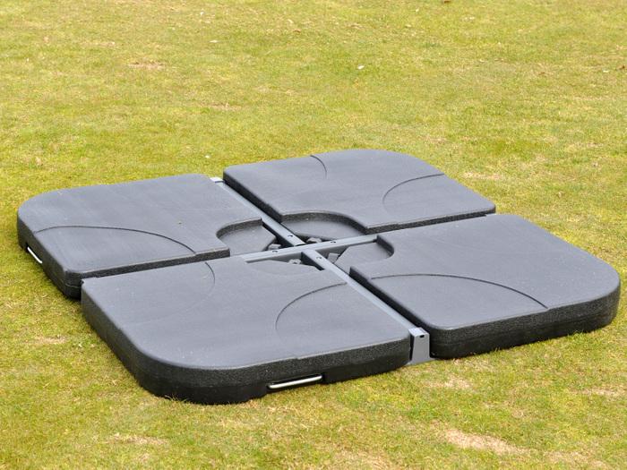 Produktbild Swisshandel24 Sonnenschirmständer, Ampelschirmständer Marktschirmständer für Bodenkreuz, befüllbar 100kg