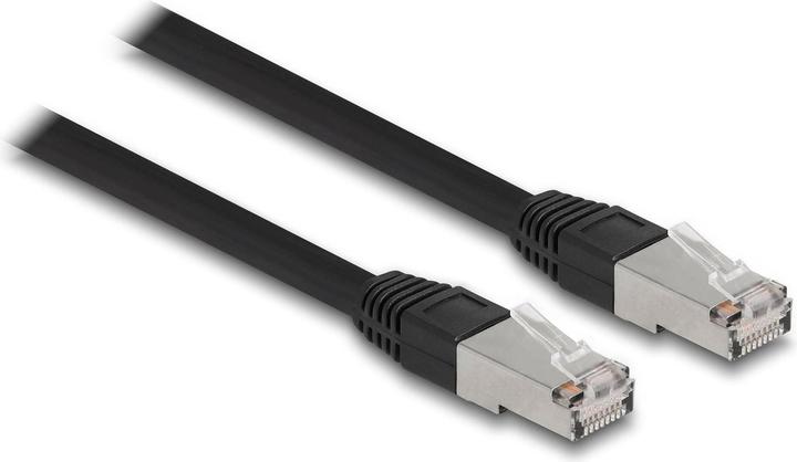 Delock RJ45 network cable Cat.6A S/FTP PE Outdoor 3 m black (S/FTP, CAT6a, 3 m)