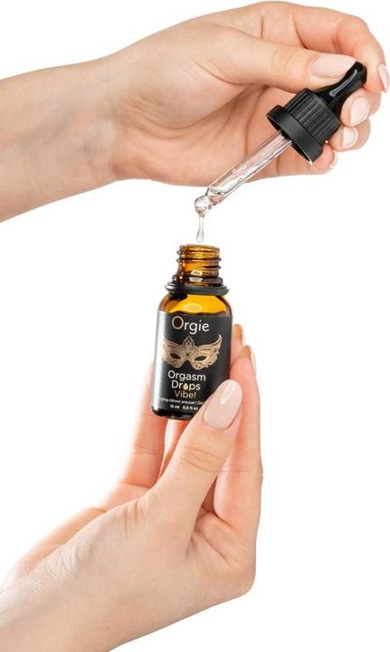 Actual product image Orgie Orgasm Drops Vibe (15 ml)