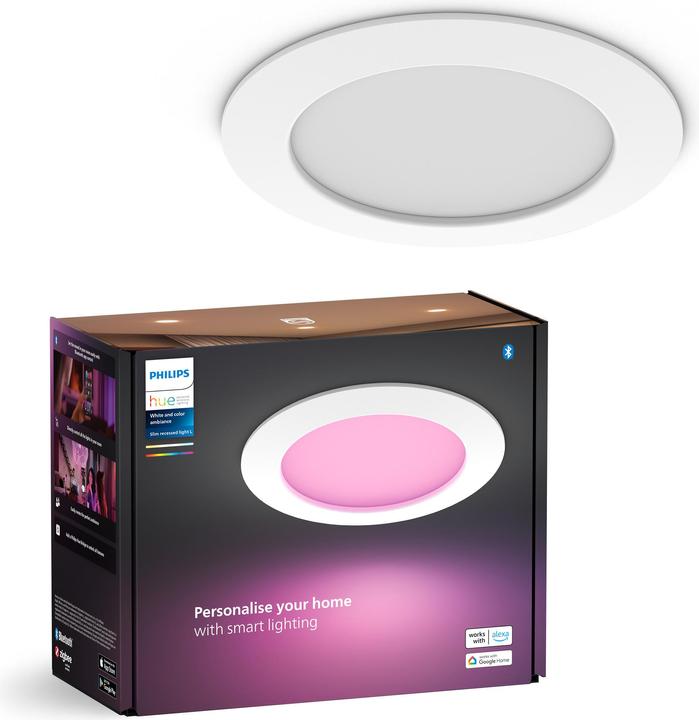 Actual product image Philips Hue White & Color Ambiance Slim Recessed (1200 lm)
