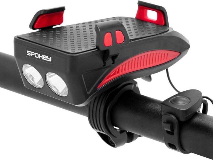 Actual product image Spokey Bicycle lamp with smartphone holder HOLDI (400 lm)