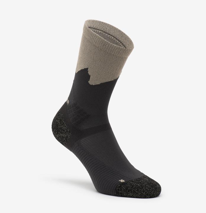 Image du produit Quechua Chaussettes randonnée - hike 500 high trendy khaki et gris x2 paires (39, 42)