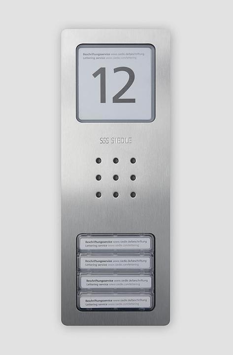 Actual product image Siedle CA 850-4 E Audio Door Station Compact Stainless steel
