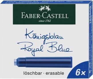 Produktbild Graf von Faber Castell Tintenpatrone königsblau killerbar 6Stück, nicht dokumentenecht (Füllertinte, Königsblau)