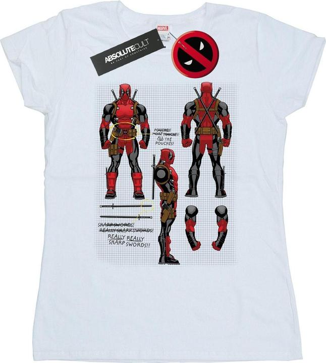 Immagine prodotto Deadpool Action Figure Plans Maglietta Donna (L)