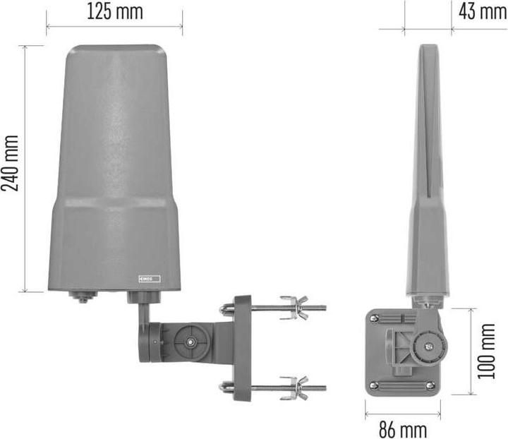 Image du produit Emos J0804 (Antenne parabolique, DVB-T / -T2)