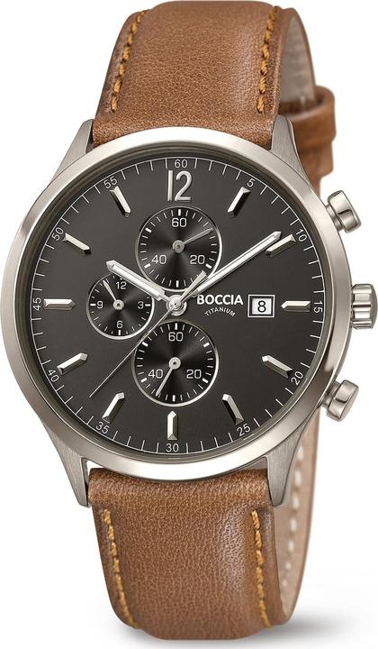 Immagine prodotto Boccia 3753-04 Orologio da uomo Cronografo in titanio 42mm 5ATM (Cronografo, 42 mm)