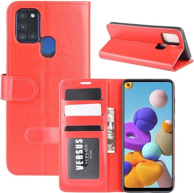 Actual product image MU Classic Crazy Horse Leather Bookcover Series (Samsung Galaxy A21s)