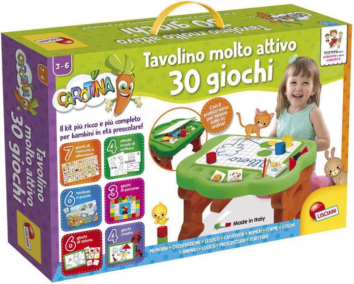 Immagine prodotto Lisciani Carotina Tavolino Molto Attivo 30 Giochi Nuova Edizione