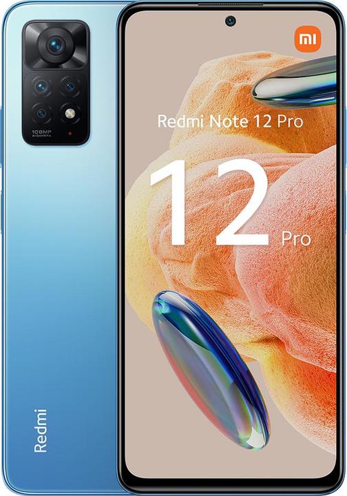 Produktbild Xiaomi Redmi Note 12 Pro (128 GB, Glacier Blue, 6.67", Dual SIM, 108 Mpx, 4G)