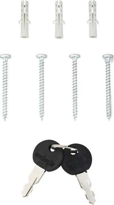 Immagine prodotto Burg Wächter Cassetta delle lettere in plastica LxHxP 384/375/145 mm Classico bianco con sportello + fermo di