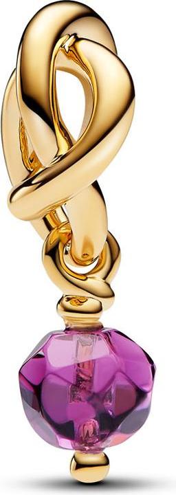 Image du produit Pandora Moments Pierre de naissance février (Argent massif, Métal doré en 14K)