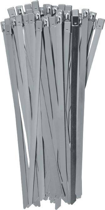 Produktbild Yato OPASKI ZACISKOWE ZE STALI NIERDZEWNEJ 8,0x250mm /50szt. (Metallkabelbinder, 50 Stk.)