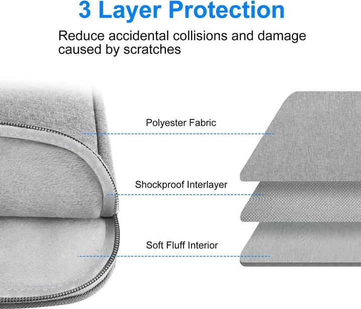 Produktbild König Design Universal Notebook Tablet Tasche 11 - 16,7 Zoll Tasche Hülle Laptop Case Cover (16.70", Lenovo, Apple, HP, Dell)