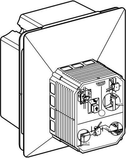 Produktbild Grohe Rapido U Rohbauset für Urinal