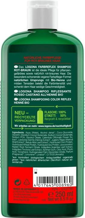 Actual product image Logona Color care henna (250 ml, Liquid shampoo)