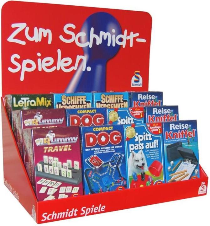 Produktbild Schmidt Spiele Thekendisplay - Reisespiele XXL