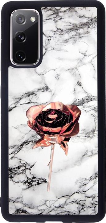 Actual product image PhoneLook Case Galaxy S20 FE Silicone Black Marble Rose Gold (Samsung Galaxy S20 FE 5G)