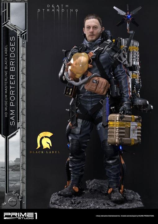 Actual product image Prime 1 Studio Death Stranding Sam Porter Bridges Black Label
