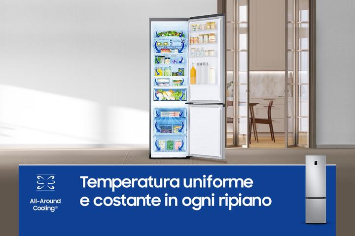 Image du produit Samsung RB38C672CSA EcoFlex AI Réfrigérateur combiné en pose libre avec congélateur Wifi 2m 39 (390 l)