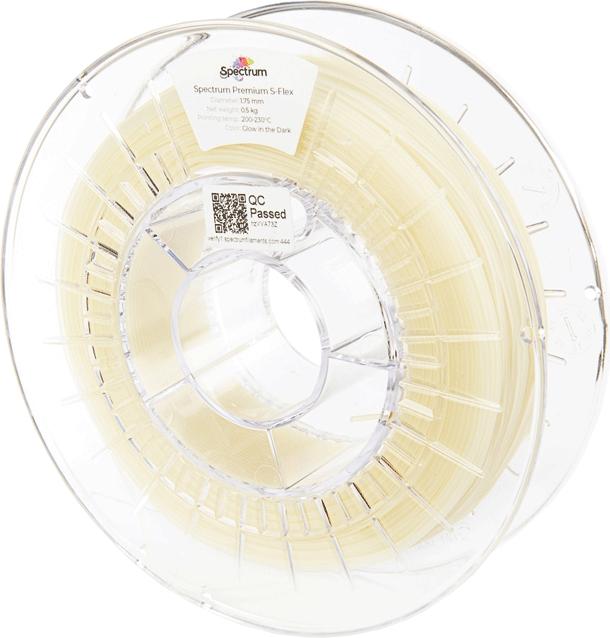 Produktbild Filament TPU S-Flex 90A Glow i.Dark 0.5kg 1.75mm (TPE, TPU, 1.75 mm, 500 g, Mehrfarbig)